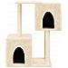 Albero Per Gatti Con Tiragraffi In Sisal Crema 86 Cm - Foto miniatura 2