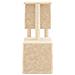 Albero Per Gatti Con Tiragraffi In Sisal Crema 86 Cm - Foto miniatura 3