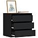 Cassettiera Angolare Nera 60x41x58 Cm In Legno Multistrato - Foto miniatura 10