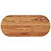 Piano Tavolo 140x60x2,5 Cm Ovale In Legno Massello Di Acacia - Foto miniatura 1