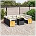 Set Divani Da Giardino 10pz Con Cuscini In Polyrattan Nero - Foto miniatura 3