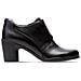 Donna Un Rosa Zip Stivali In Pelle Nera Con Cerniera 40 - Foto miniatura 1