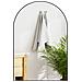 Specchio da Bagno ad Arco in Lega di Alluminio e Vetro 60x90 cm per Camera e Soggiorno, Nero - Foto miniatura 1
