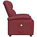 Poltrona Massaggiante Rosso Vino in Similpelle - Foto miniatura 4