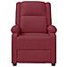 Poltrona Massaggiante Rosso Vino in Similpelle - Foto miniatura 3