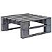 Ottomana Da Giardino Pallet In Legno Di Pino Impregnato Grigio - Foto miniatura 1