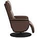 Poltrona Reclinabile Massaggio Poggiapiedi Marrone Similpelle - Foto miniatura 4