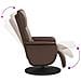 Poltrona Reclinabile Massaggio Poggiapiedi Marrone Similpelle - Foto miniatura 6