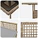 Set da Pranzo da Giardino 5 Pezzi Beige Rattan Sintetico - Foto miniatura 9