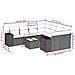Set Divano da Giardino 9 pz con Cuscini Grigio in Polyrattan - Foto miniatura 3