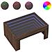 Tavolino da Salotto con LED Infinity Rovere Marrone 70x50x30 cm - Foto miniatura 1