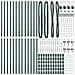 Posti per recinzione  con picchetto 26 pcs Ø32 mm 100 cm Acciaio zincato - Foto miniatura 4