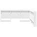 Testata contenitore Bianco 140 cm Legno multistrato - Foto miniatura 5