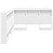 Testata contenitore Bianco 140 cm Legno multistrato - Foto miniatura 6