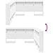 Testata contenitore Bianco 140 cm Legno multistrato - Foto miniatura 9