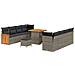 Set Divano da Giardino 11 pcs Grigio 80 x 80 x 71 cm - Foto miniatura 1