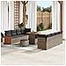 Set Divano da Giardino 11 pcs Grigio 80 x 80 x 71 cm - Foto miniatura 2