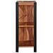 Libreria Marrone, Nero 50 x 30 x 75 cm Legno di Acacia Massello - Foto miniatura 5