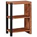 Libreria Marrone, Nero 50 x 30 x 75 cm Legno di Acacia Massello - Foto miniatura 6