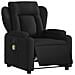 Poltrona Massaggiante Reclinabile Elettrica Nera in Tessuto - Foto miniatura 3