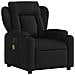 Poltrona Massaggiante Reclinabile Elettrica Nera in Tessuto - Foto miniatura 4