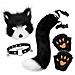 Set Costume Volpe Di Peluche Per Halloween - Include Maschera, Collare, Coda E Zampe - Foto miniatura 1