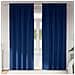 Tende con tende 2 pcs Blu scuro Poliestere - Foto miniatura 2