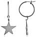 Orecchino A Cerchio In Argento E Pendente A Stella - Foto miniatura 1
