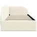 Cornice del letto ad angolo Crema 80 cm x 200 cm Tessuto - Foto miniatura 6