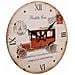 Orologio Da Parete In Legno Bianco D34x2h - Foto miniatura 1