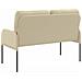 Divani con cuscino 110cm Crema Legno compensato - Foto miniatura 6