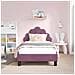 Struttura letto bambini con testata Viola 80 x 160 cm Velluto - Foto miniatura 3