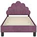 Struttura letto bambini con testata Viola 80 x 160 cm Velluto - Foto miniatura 5