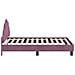 Struttura letto bambini con testata Viola 80 x 160 cm Velluto - Foto miniatura 6