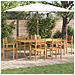 Set da Pranzo per Giardino 7 pcs Marrone Legno di teak solido - Foto miniatura 2