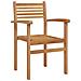 Set da Pranzo per Giardino 7 pcs Marrone Legno di teak solido - Foto miniatura 6