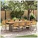 Set da Pranzo per Giardino 11 pcs Grigio e Marrone polyrattan - Foto miniatura 2