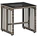 Set di Mobili da Esterno 11 pcs Grigio e Blu Navy polyrattan - Foto miniatura 7