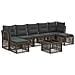 Set Divano da Giardino 8 pcs Grigio polyrattan - Foto miniatura 1