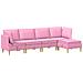 Set di divani modulari con spazio di archiviazione 5 pcs Rosa - Foto miniatura 1