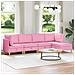 Set di divani modulari con spazio di archiviazione 5 pcs Rosa - Foto miniatura 2