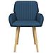 Sedie da pranzo 6 pcs Tessuto Blu 56,5 x 50 x 87,5 cm - Foto miniatura 3