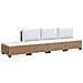4 pz Set Lounge in Rattan con Cuscini GENDT Rattan naturale - Foto miniatura 1