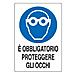 pz. 1 Cartello protezione occhiPubbl. M0042100ALB300X0200 - Foto miniatura 1