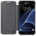 Flip Cover Custodia Clear View Originale per Galaxy S7 - Nero - Foto miniatura 5