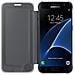 Flip Cover Custodia Clear View Originale per Galaxy S7 - Nero - Foto miniatura 3