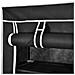 Scarpiera Portascarpe In Tessuto Richiudibile 162 X 57 29 Cm Nero - Foto miniatura 2