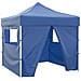 Tenda Pieghevole Blu 3 x 3 m con 4 Pareti - Foto miniatura 1