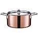 Casseruolino Alto Serie Maitre D' Copper A Servire In Rame Con Rivestimento Interno, Maniglie E Coperchio, In Acciaio Inox Di - Foto miniatura 1