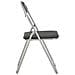 Sedie Da Pranzo Pieghevoli 4 Pz Nere In Similpelle - Foto miniatura 4